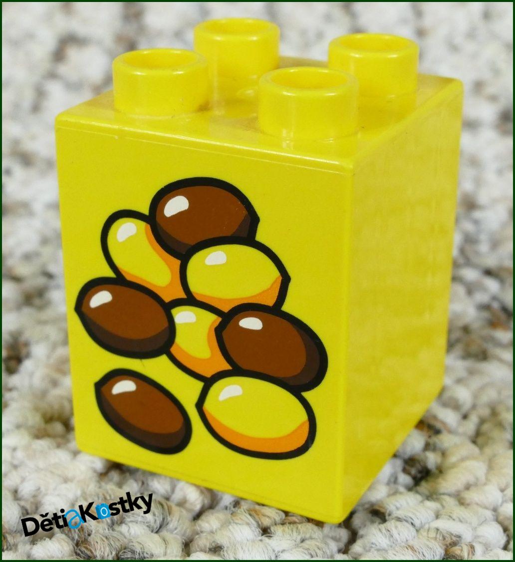 Lego® Duplo® Kostka 2x2x2 Žlutá Zrní