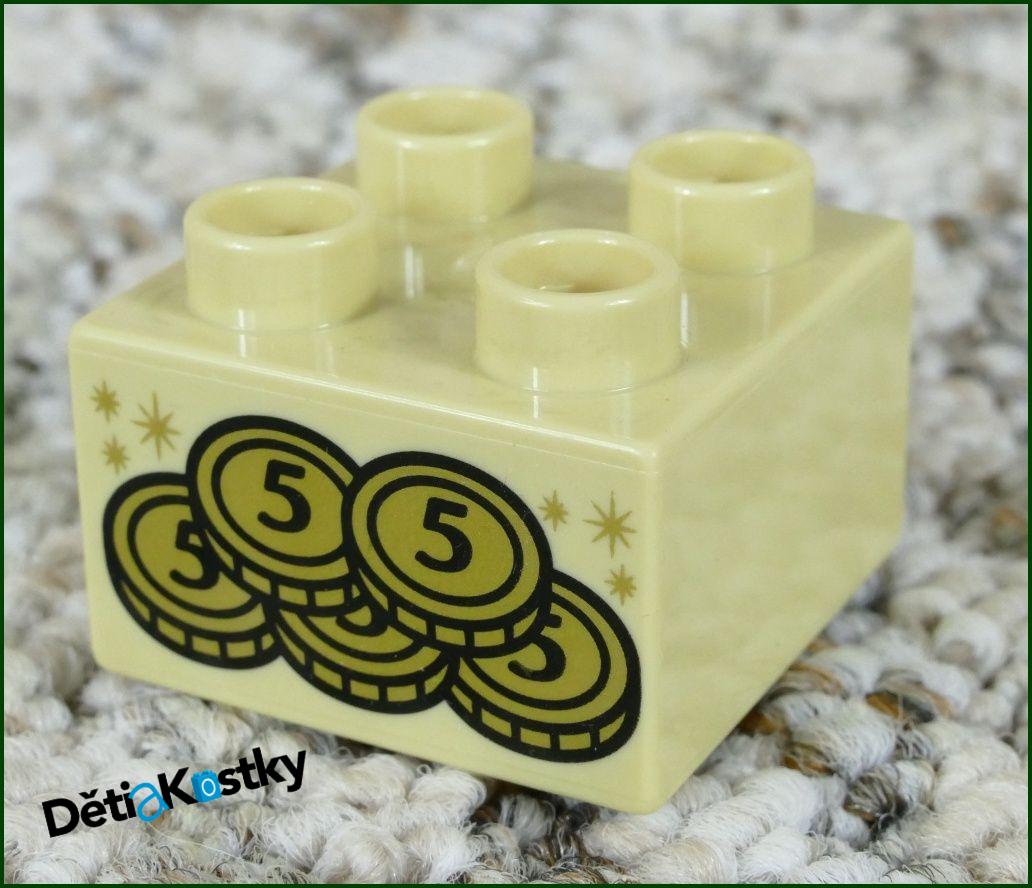 Lego® Duplo® Kostka 2x2 Béžová - Peníze