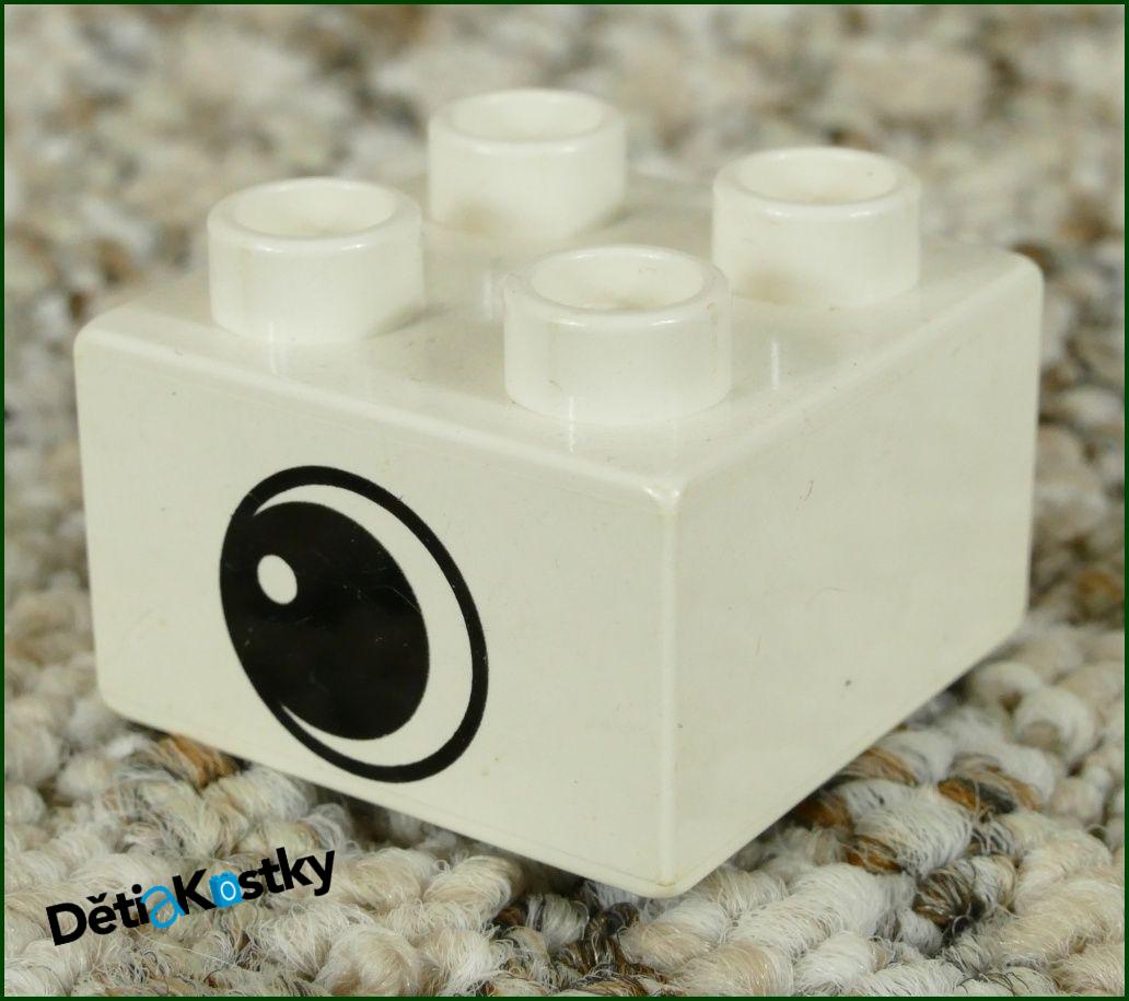 Lego® Duplo® Kostka Bílá 2x2 Oko