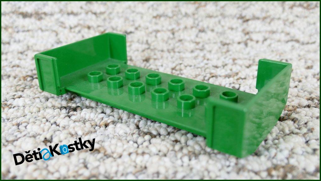 Lego® Duplo® Korba k Vagónům nebo Podvozkům Zelená 4x8