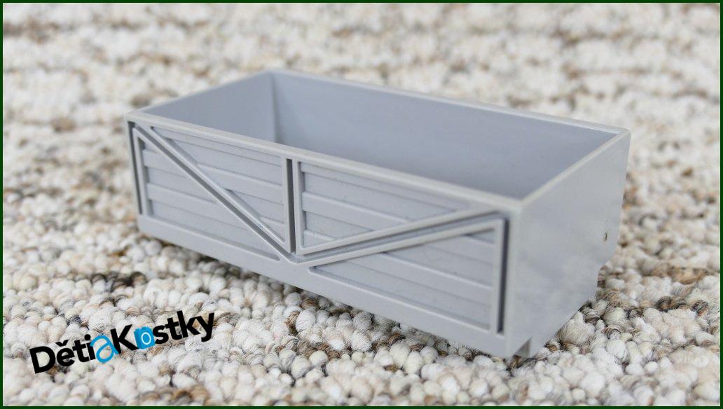Lego® Duplo® Korba k Vagónům nebo Podvozkům Šedá 4x6