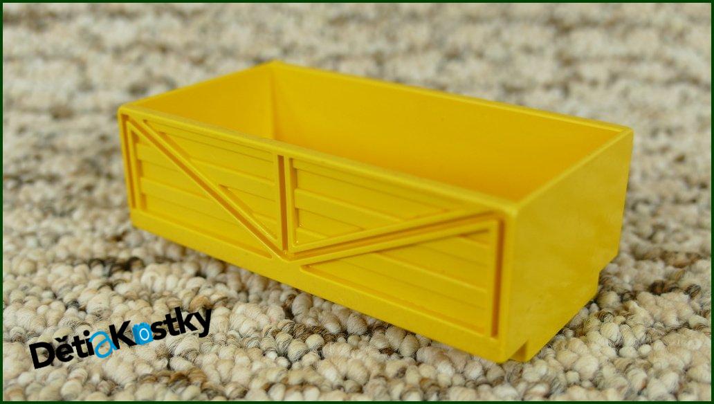 Lego® Duplo® Korba k Vagónům nebo Podvozkům Žlutá 4x6