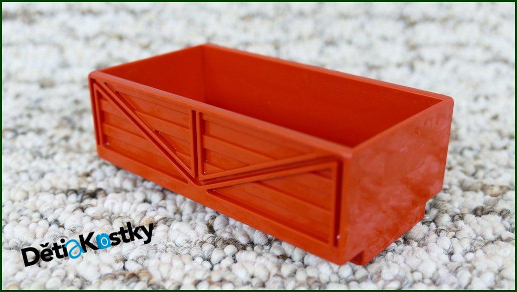 Lego® Duplo® Korba k Vagónům nebo Podvozkům Červená 4x6