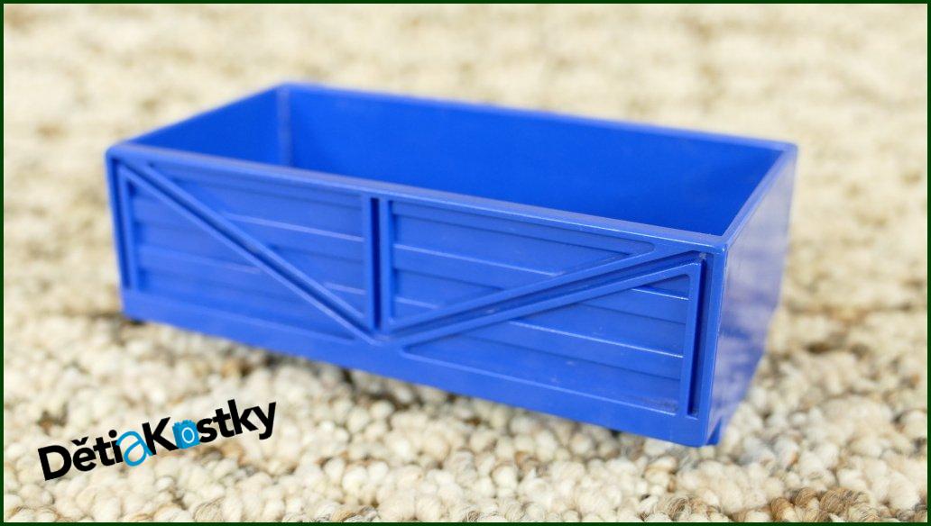 Lego® Duplo® Korba k Vagónům nebo Podvozkům Modrá 4x6