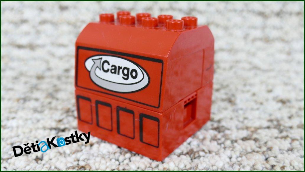 Lego® Duplo® Kontejner Cargo Červený 4x4