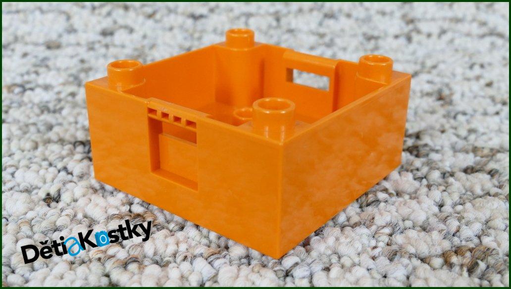 Lego® Duplo® Korba Oranžová 4x4 Bez Potisku