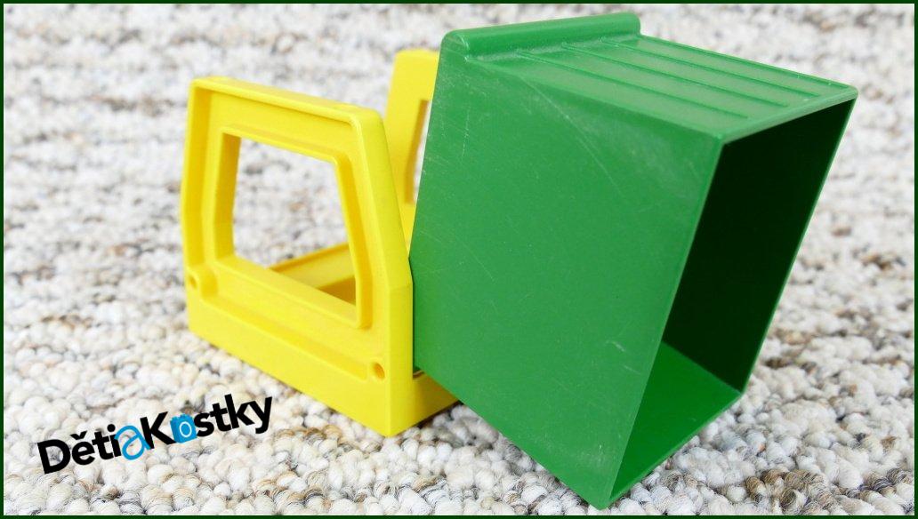 Lego® Duplo® Kontejner Vyklápěcí Zelený 4x4 Žlutý Rám