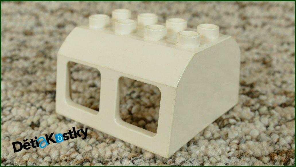 Lego® Duplo® Střecha pro Mašinky-Vagony 4x4 Bílá