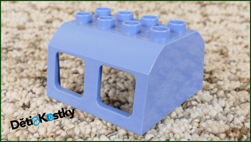 Lego® Duplo® Střecha pro Mašinky-Vagony 4x4 Světle Modrá