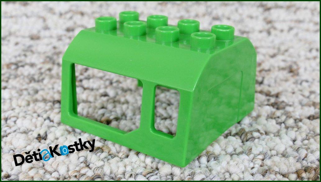 Lego® Duplo® Střecha pro Mašinky-Vagony 4x4 Zelená