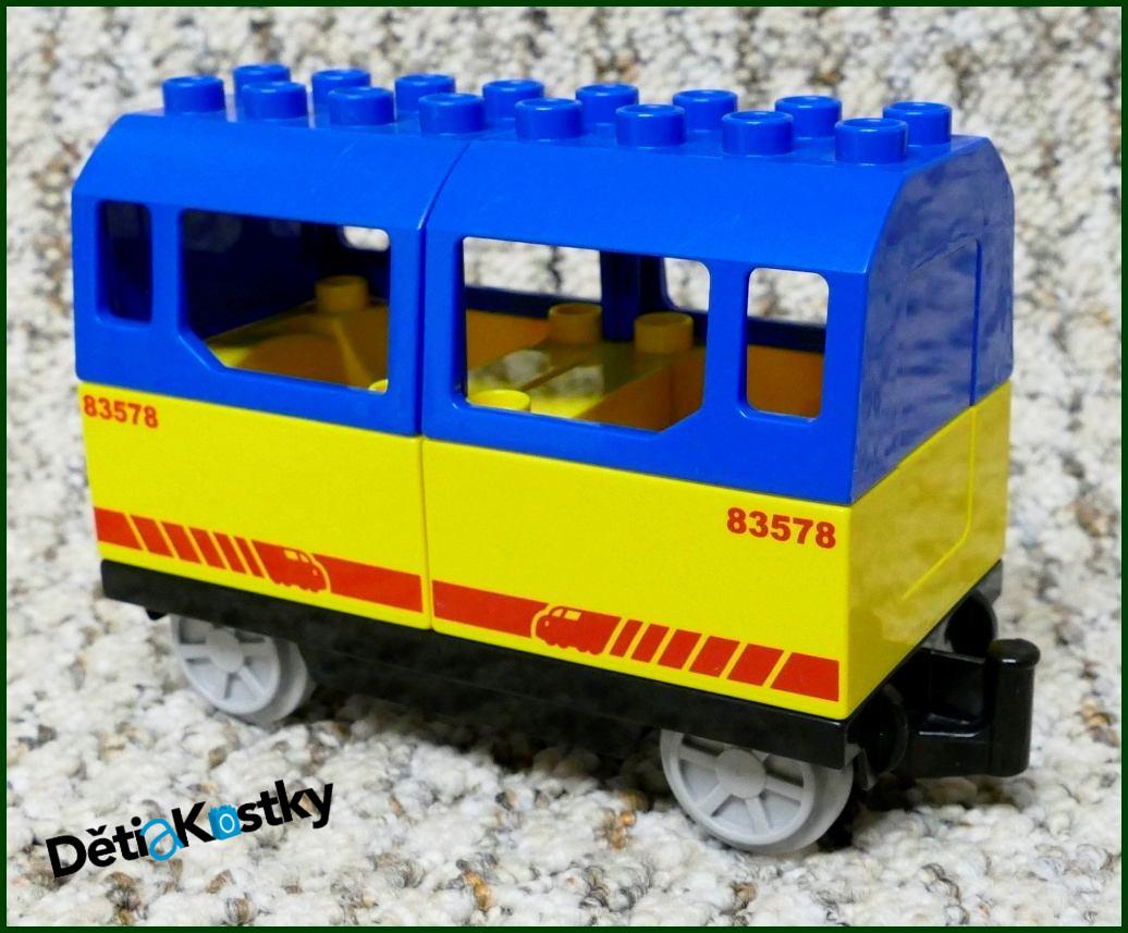 Lego® Duplo® Vagon pro Cestující - Žlutá/Modrá