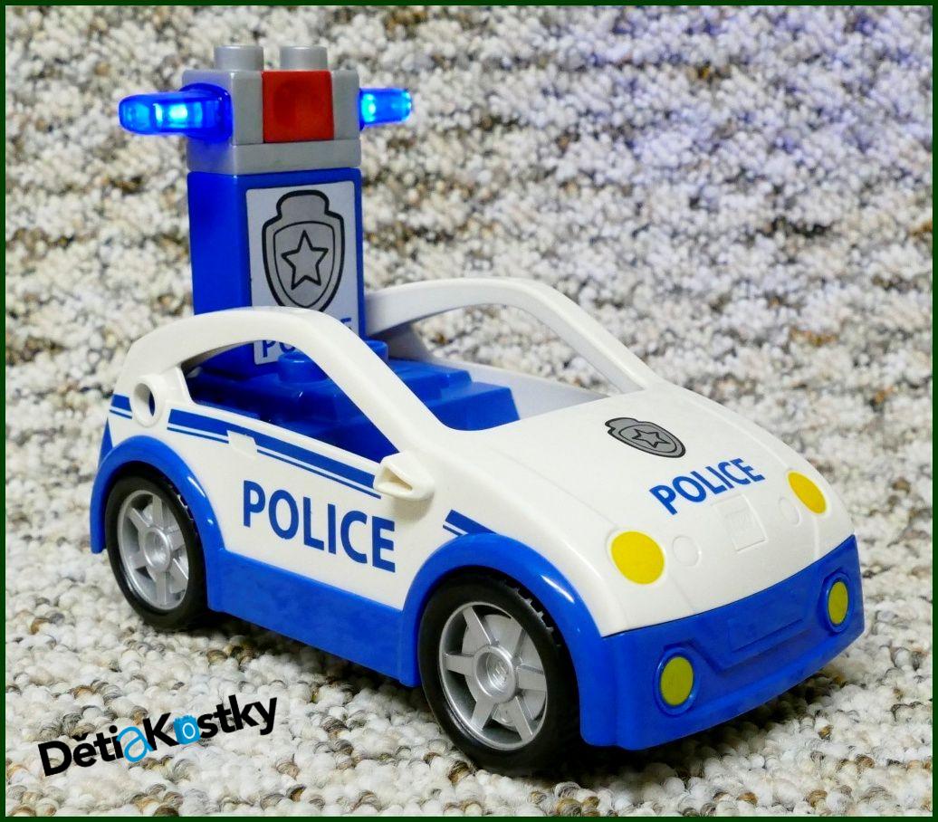 Lego® Duplo® Policie Auto s Blikajícím Majákem