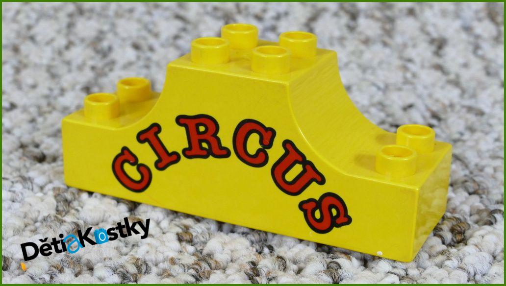 Lego® Duplo® Klenutá Kostka 2x6 Žlutá - Cirkus