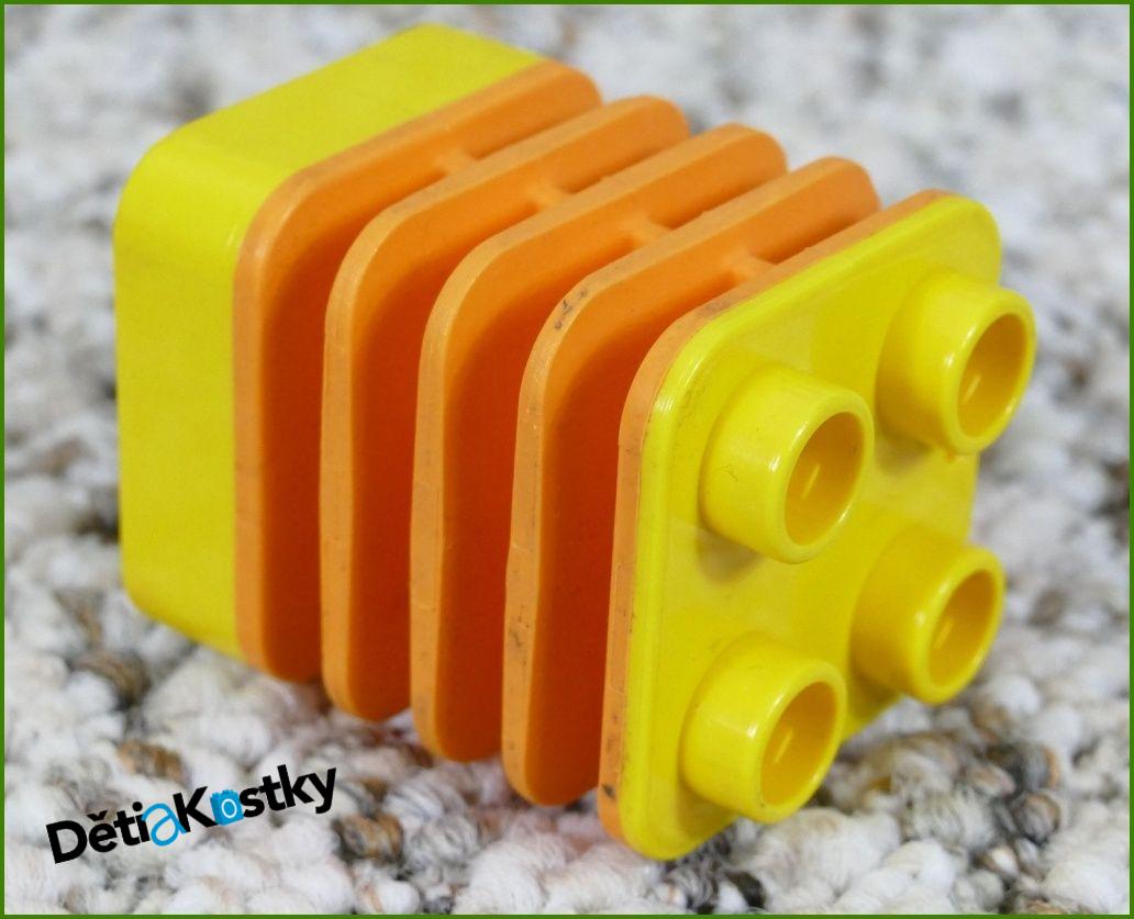 Lego® Duplo® Kostka 2x2x2 Žlutá - Oranžová Ohebná Část