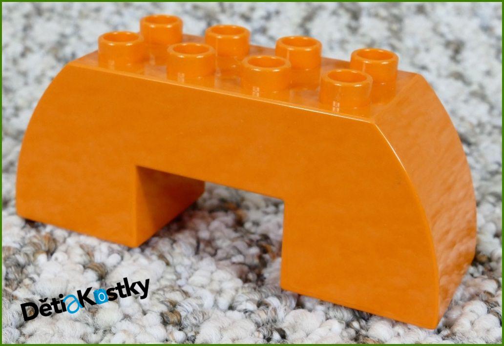 Lego® Duplo® Kostka Klenba 2x6 Tmavě Oranžová