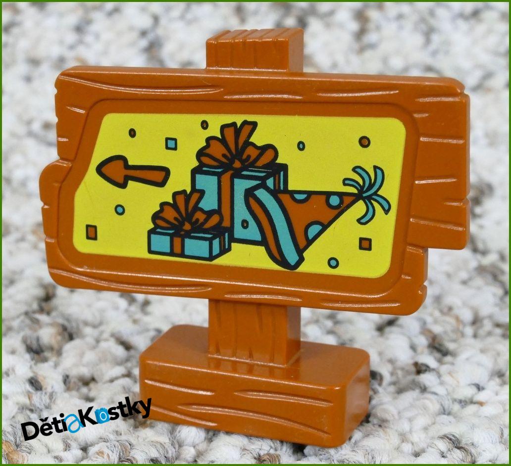 Lego® Duplo® Dřevěný Ukazatel - Dárečky