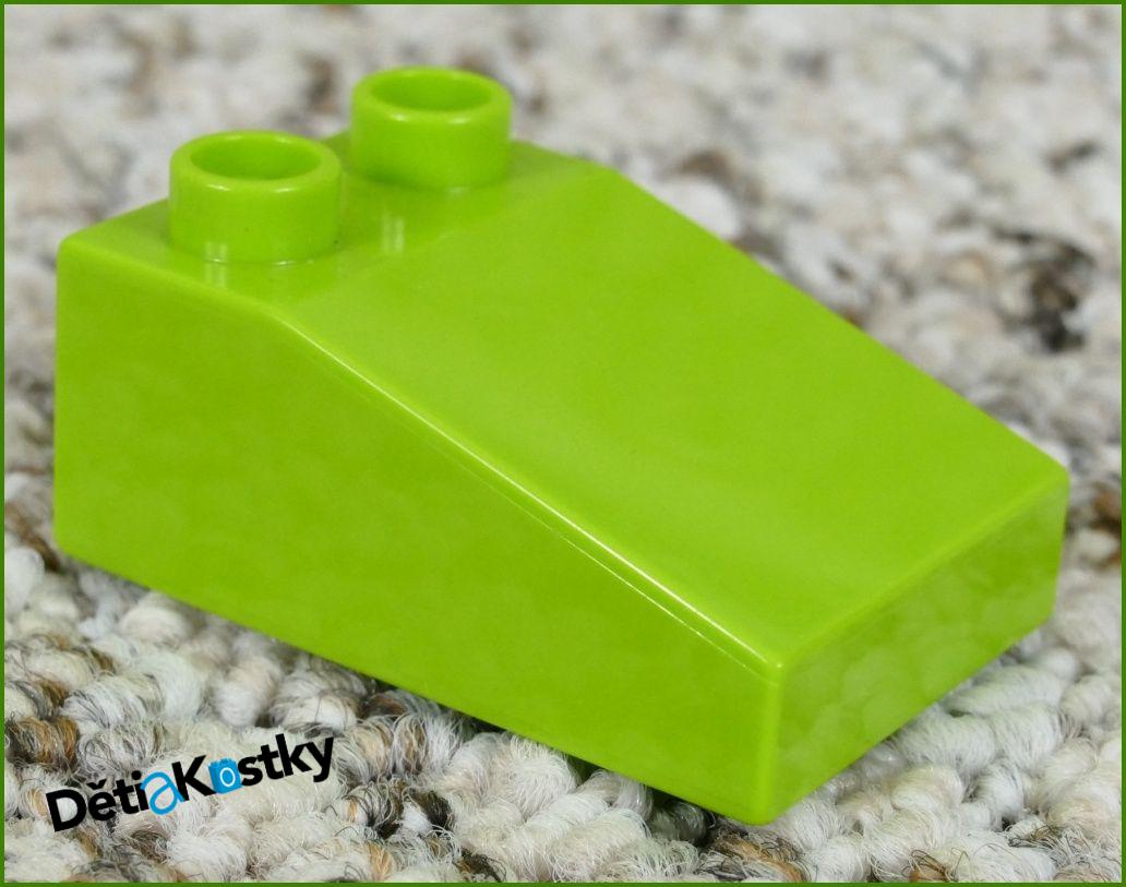 Lego® Duplo® Kostka 2x3 Zkosená Nízká Stříška Limetka