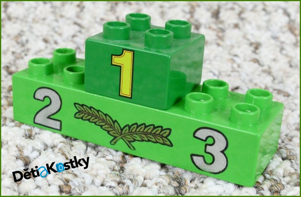 Lego® Duplo® Kostky Stupně vítězů Zelené 1,2,3