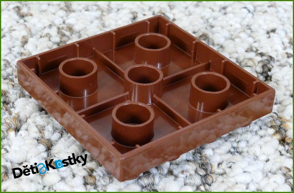 Lego® Duplo® Podložka/Destička 4x4 Tmavě Hnědá