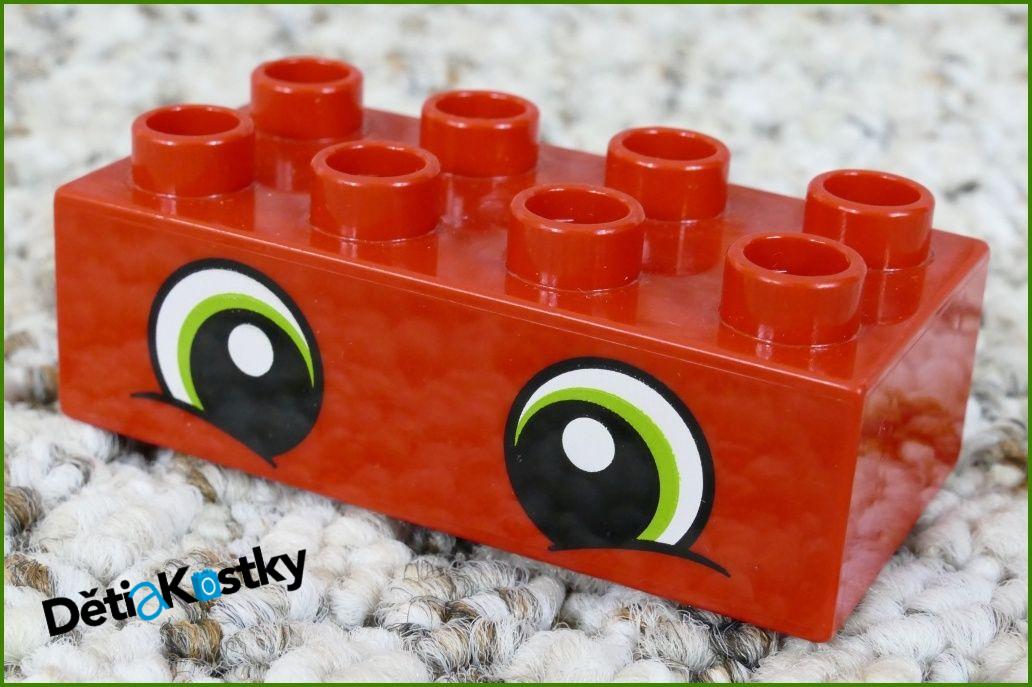 Lego® Duplo® Kostka 2x4 Červená Oči