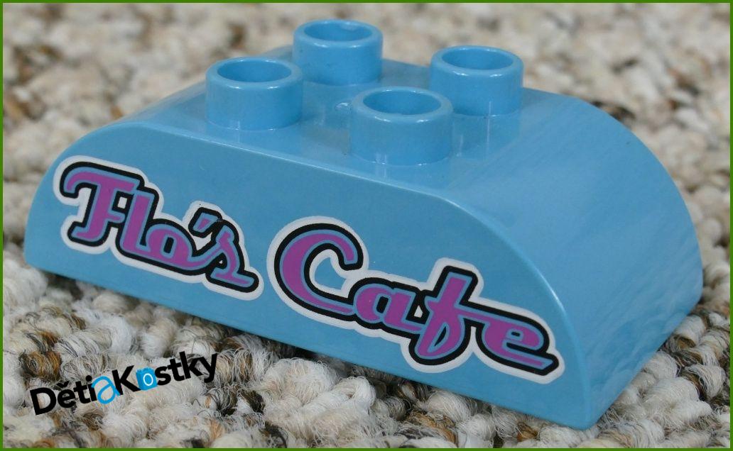 Lego® Duplo® Kostka 2x4 Zaoblená Tyrkysová - Flo´s Cafe