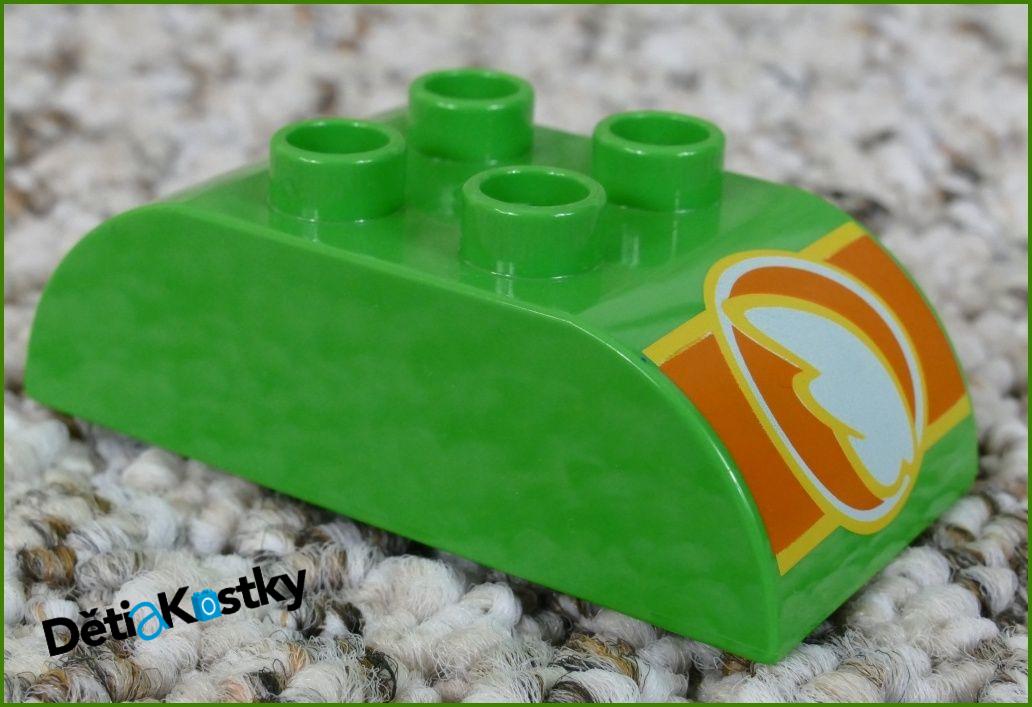 Lego® Duplo® Kostka 2x4 Zaoblená Zelená - Chug