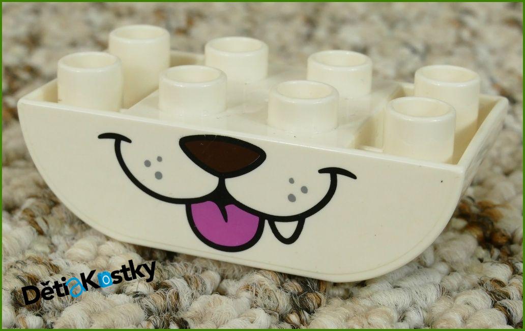 Lego® Duplo® Kostka 2x4 Bílá Invert - Pusa Psa