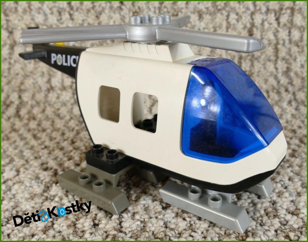 Lego® Duplo® Vrtulník Policejní Velký Bílý s Lyžinami
