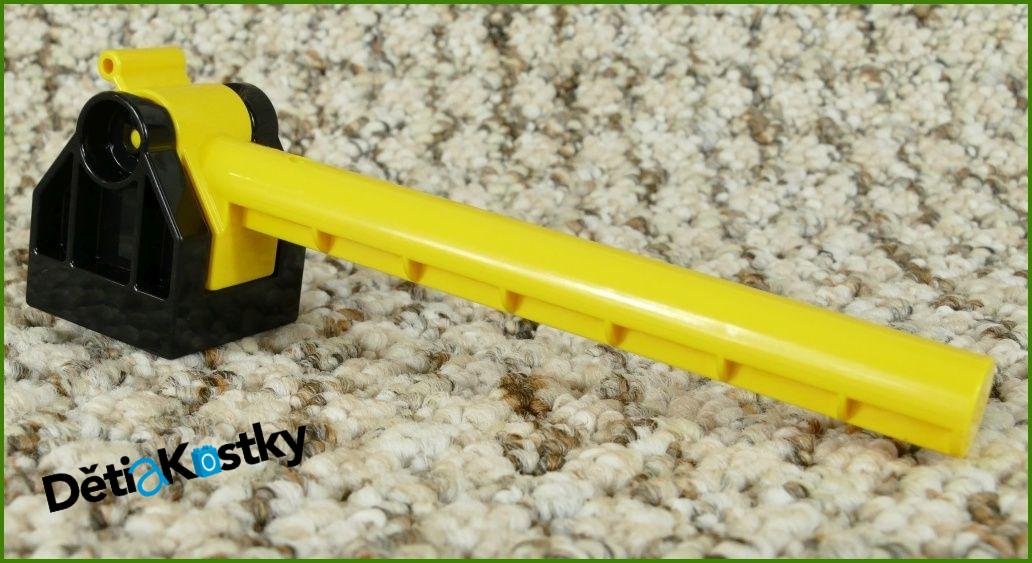 Lego® Duplo® Železniční Závora Novější Žlutá s Černým Podstavcem
