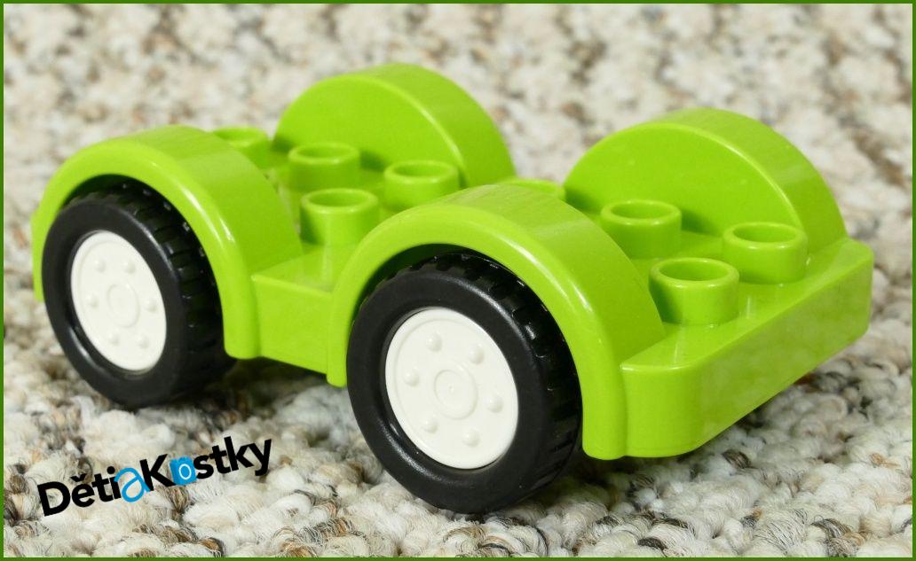 Lego® Duplo® Podvozek Autíčka 4x6 Limetka - Bílá Kola