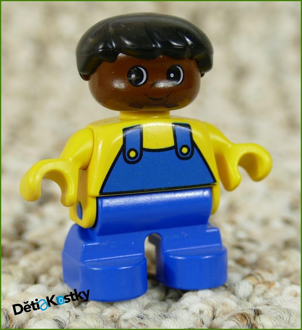 Lego® Duplo® Figurka Dítě Chlapeček Černoušek v Modrém