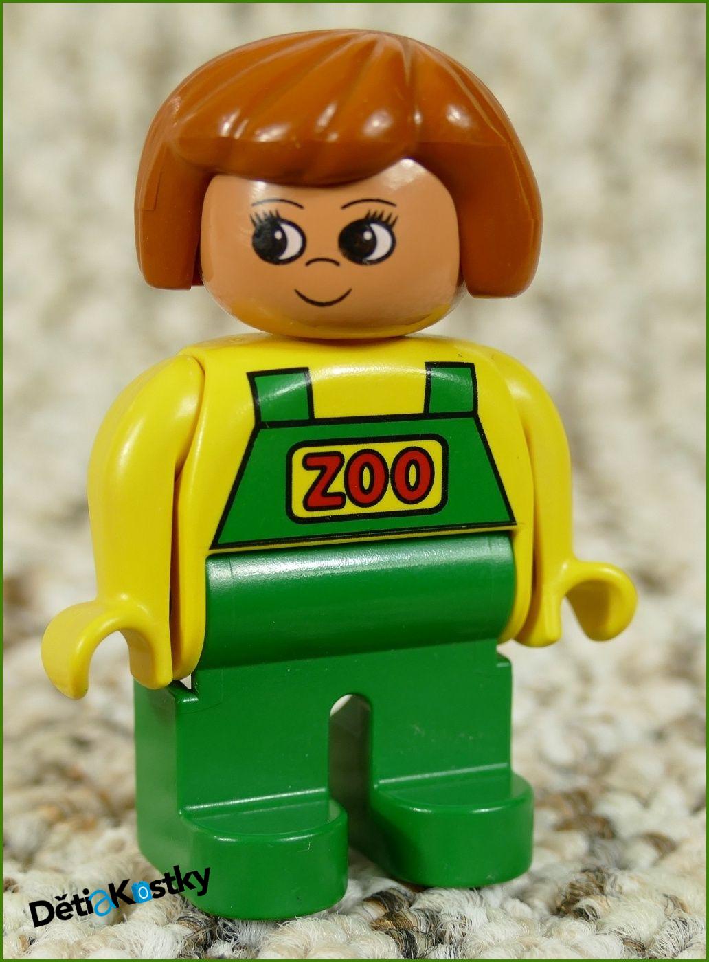 Lego® Duplo® Figurka Zoo Ošetrovatelka Zelená/Žlutá Starší Typ
