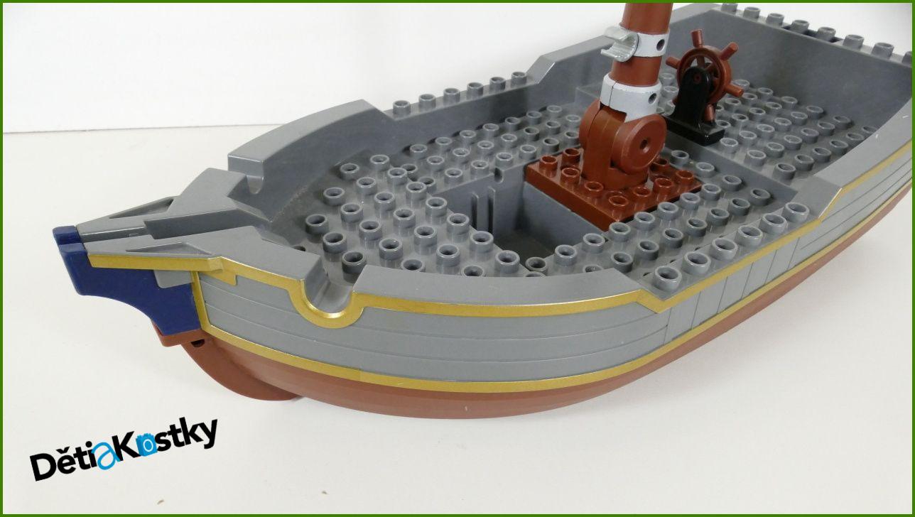 Lego® Duplo® 7881 - Pirátská Loď - Pouze Trup se Stožárem