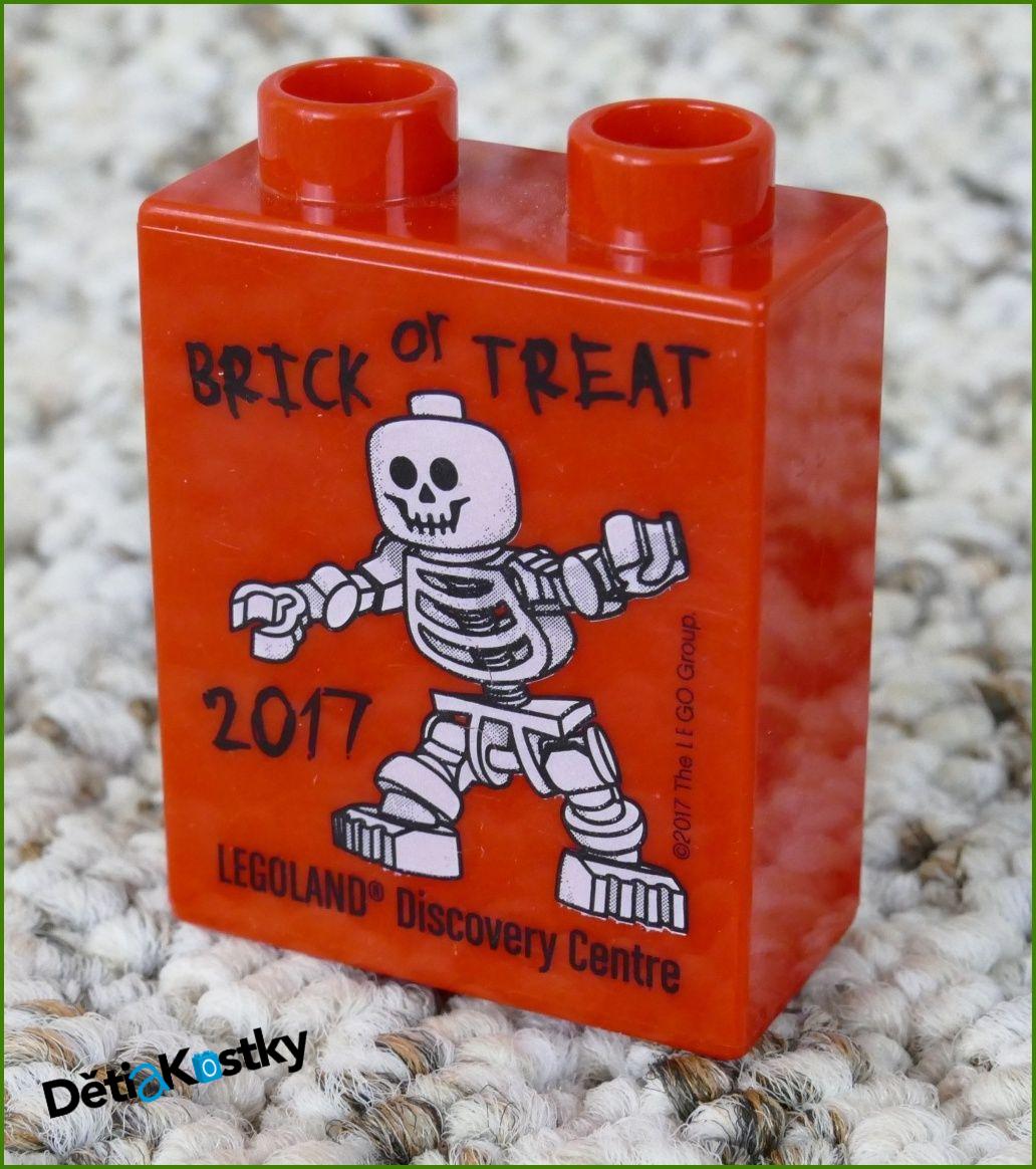 Lego® Duplo® Kostka 1x2x2 Červená - Brick or Treat 2017