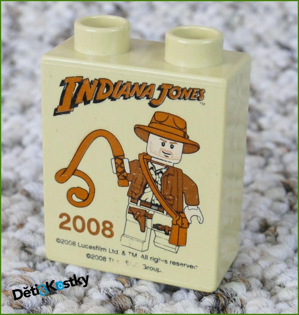 Lego® Duplo® Kostka 1x2x2 Světle Béžová - Indiana Jones 2008