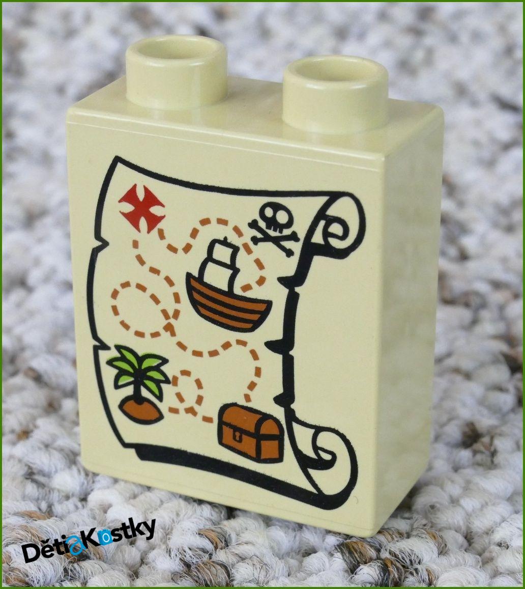 Lego® Duplo® Kostka 1x2x2 Světle Béžová - Mapak Pokladu