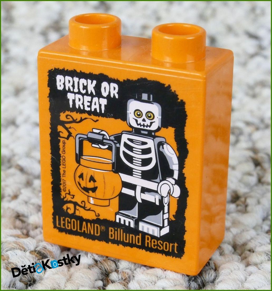 Lego® Duplo® Kostka 1x2x2 Oranžová - Brick Or Treat 2017