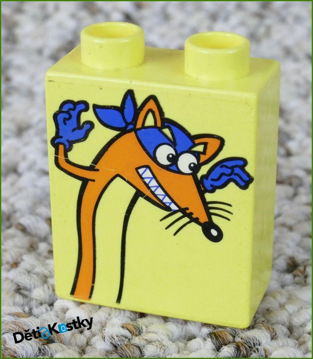 Lego® Duplo® Kostka 1x2x2 Světle Žlutá - Lišák Swiper