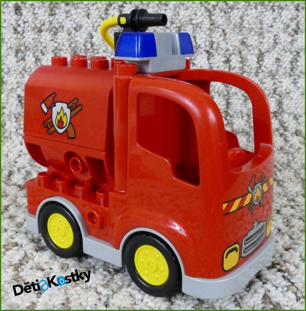 Lego® Duplo® Hasičské Auto s Cisternou a Hadicí