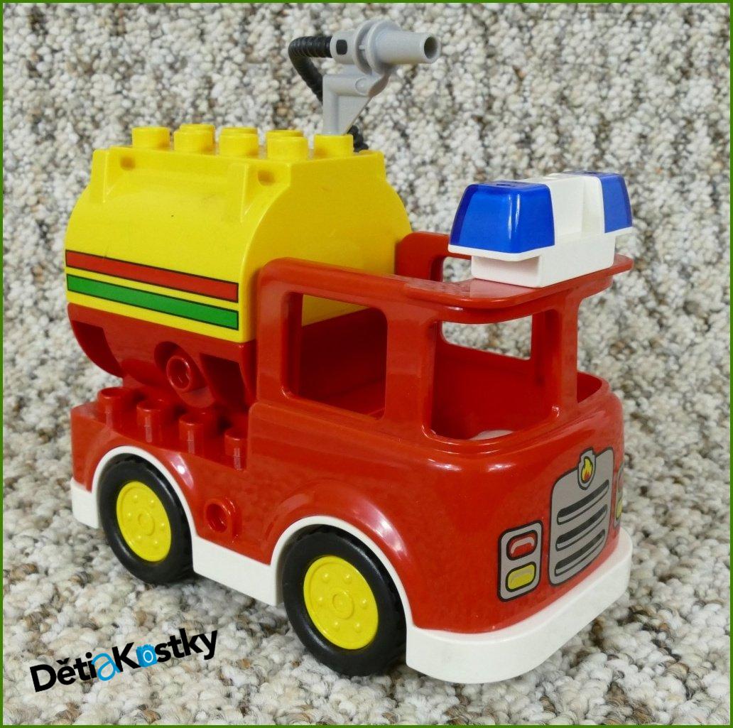 Lego® Duplo® Hasičské Auto s Cisternou a Hadicí