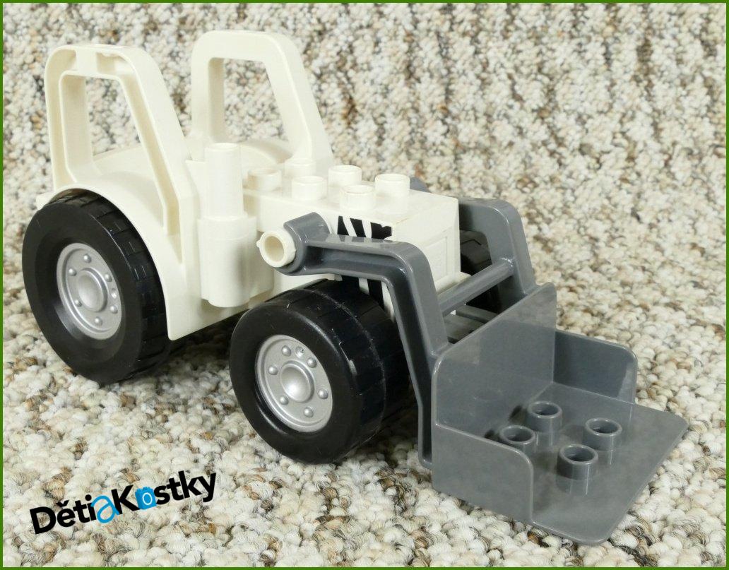Lego® Duplo® Traktor Velký Bílý s Radlicí