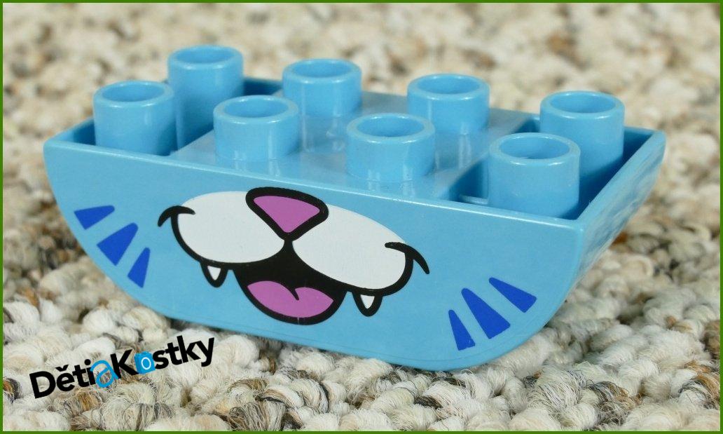 Lego® Duplo® Kostka 2x4 Tyrkysová Invert - Pusa Kočky