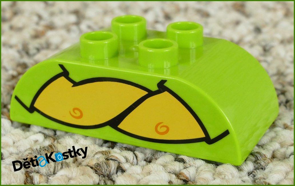 Lego® Duplo® Kostka 2x4 Zaoblená Limetka - Založené Ruce