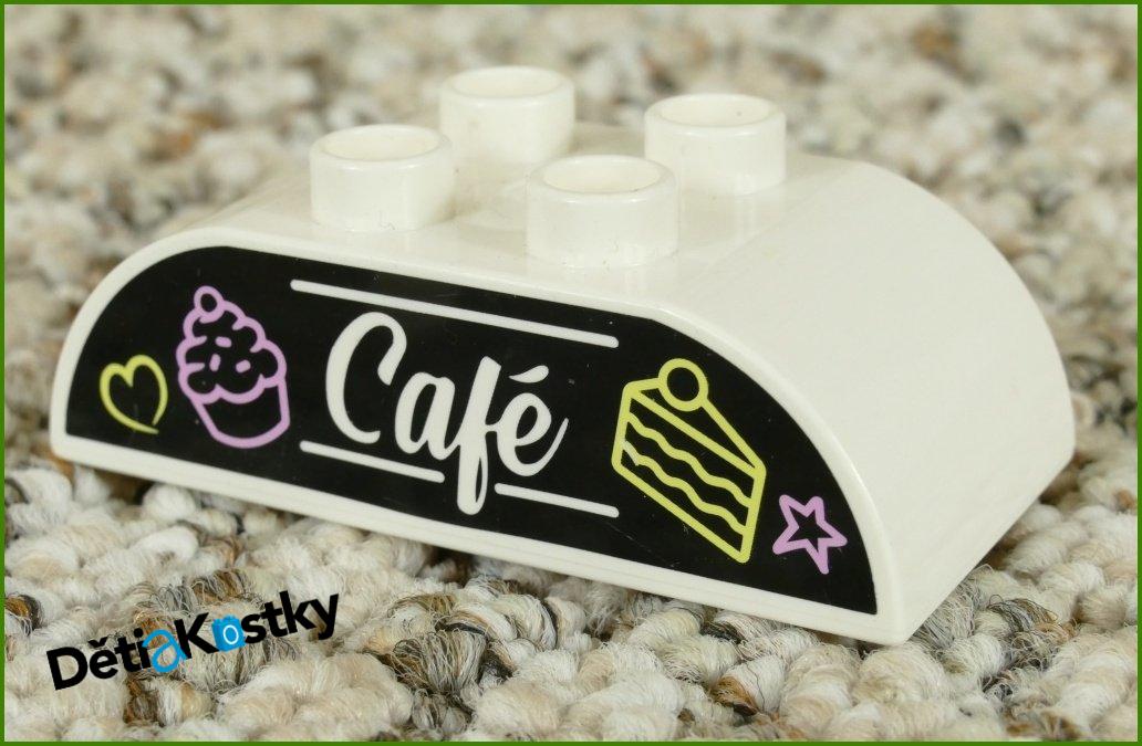 Lego® Duplo® Kostka 2x4 Zaoblená Bílá - Café se Zákusky