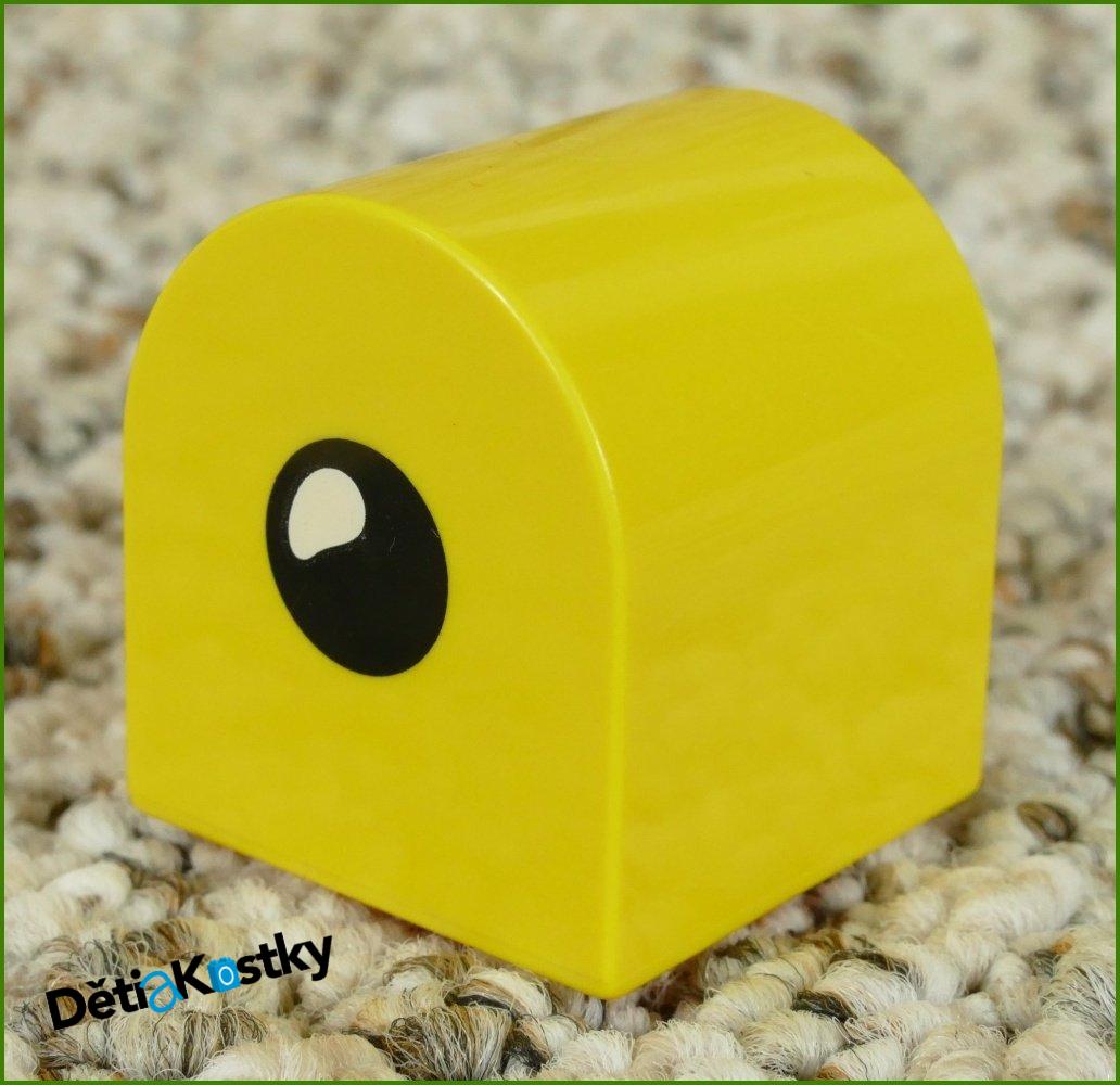 Lego® Duplo® Kostka Žlutá Zakulacená 2x2 Oko a Úsměv