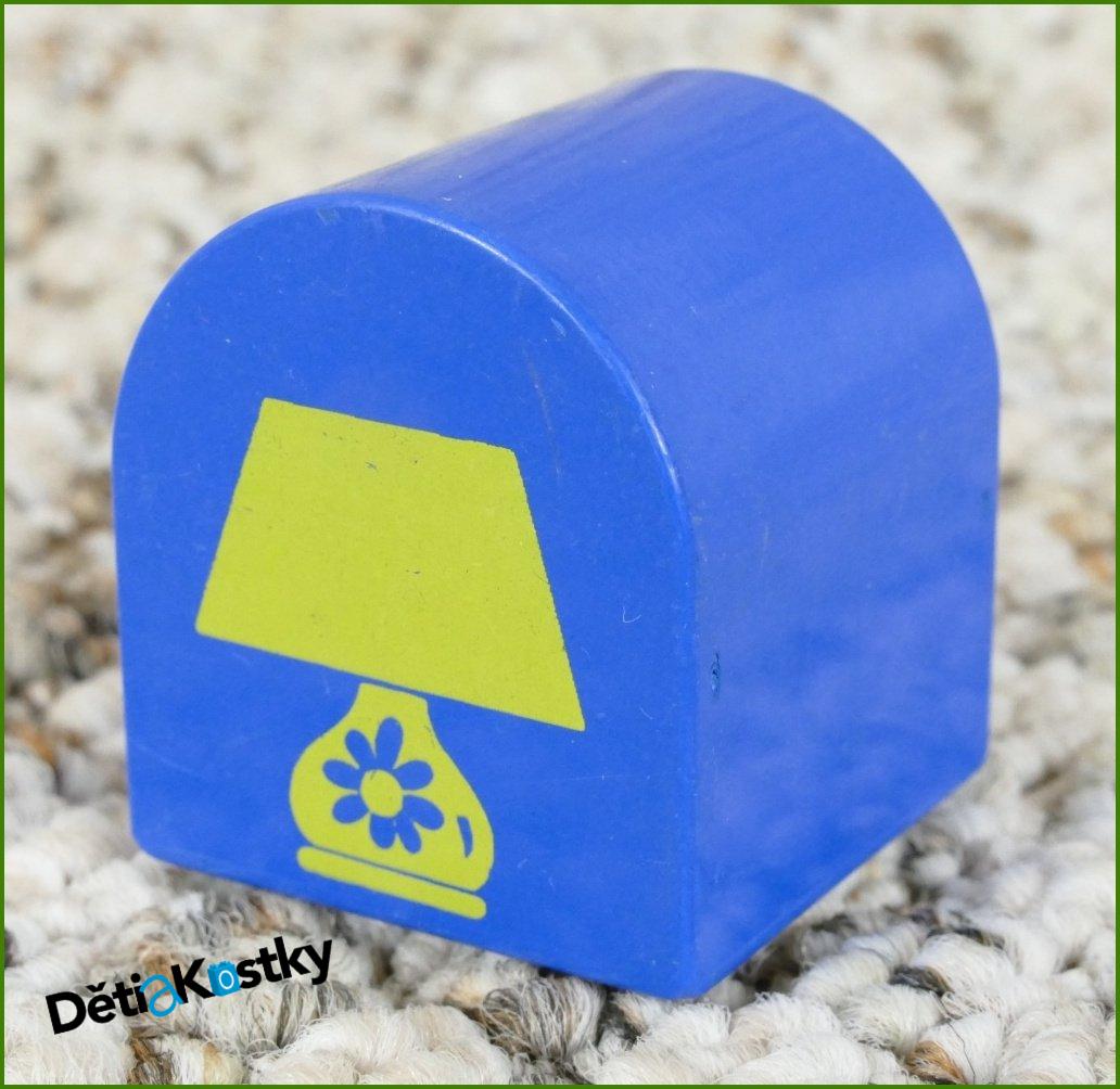 Lego® Duplo® Kostka 2x2 Zaoblená Modrá - Lampička