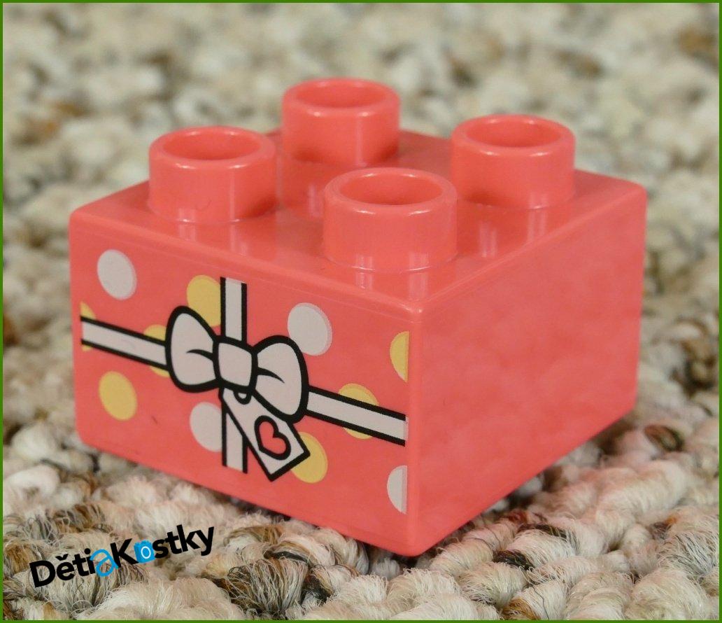 Lego® Duplo® Kostka 2x2 Lososová - Dárek