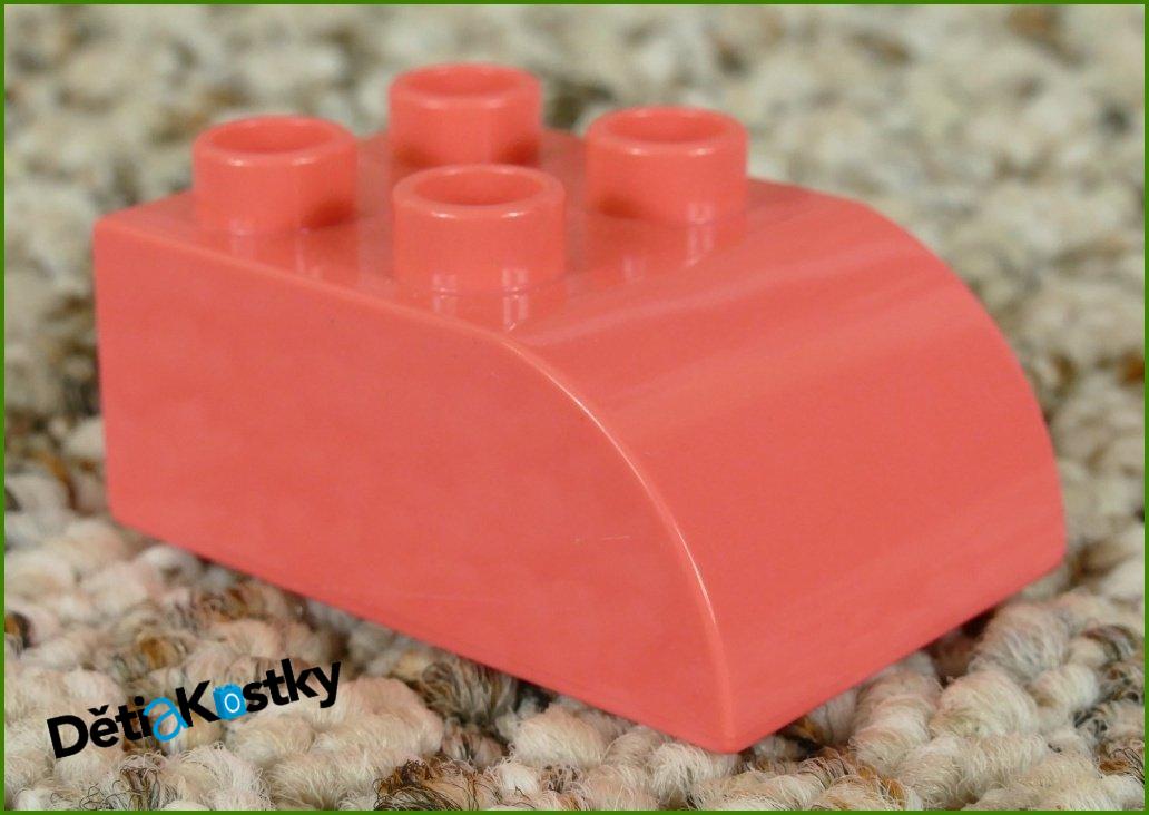 Lego® Duplo® Kostka 2x3 Zkosená Fosforově Růžová