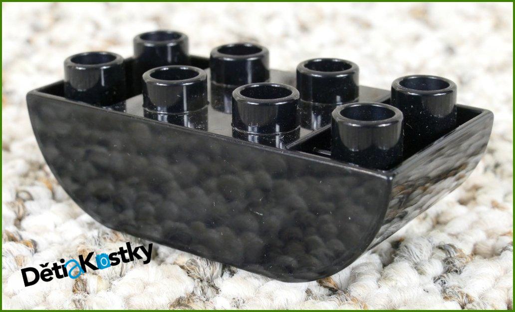 Lego® Duplo® Kostka 2x4 Zaoblená Invert - Černá