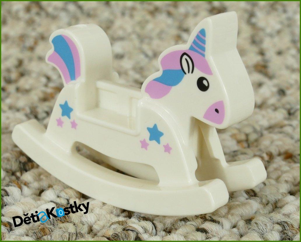 Lego® Duplo® Houpací Koník/Jednorožec Bílý s Hvězdičkami